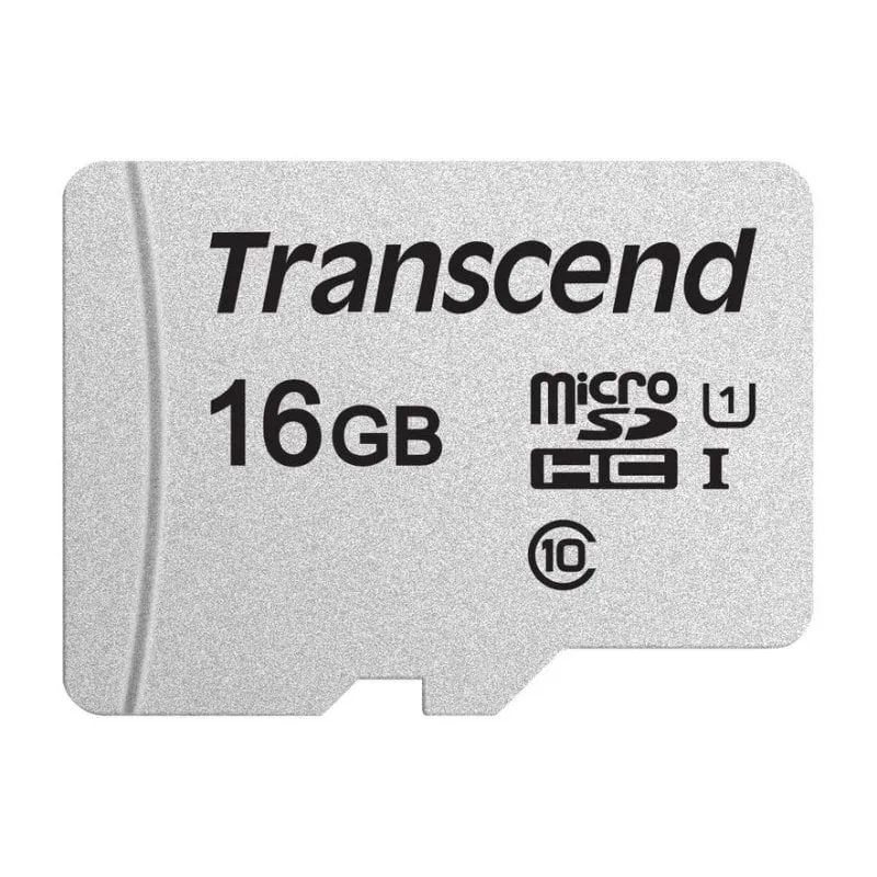 Scheda microSD Transcend TS16GUSD300S 16GB Classe 10 UHS-I U1 Argento