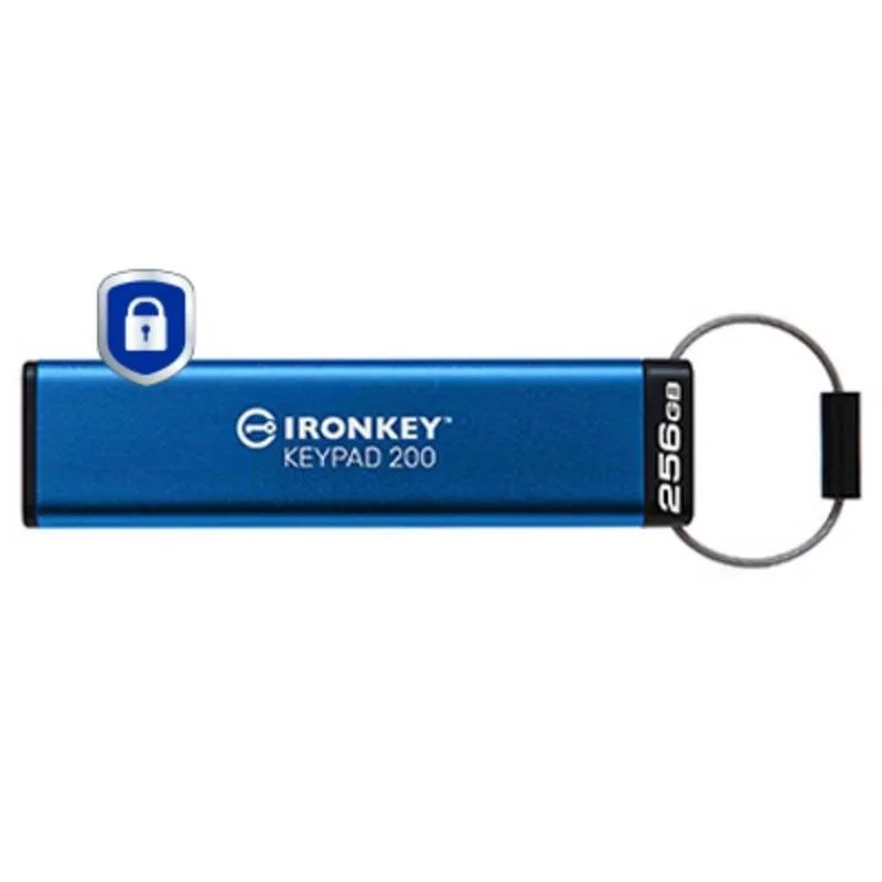 Chiavetta USB Kingston IronKey Keypad 200 256GB FIPS 140-3 AES-256