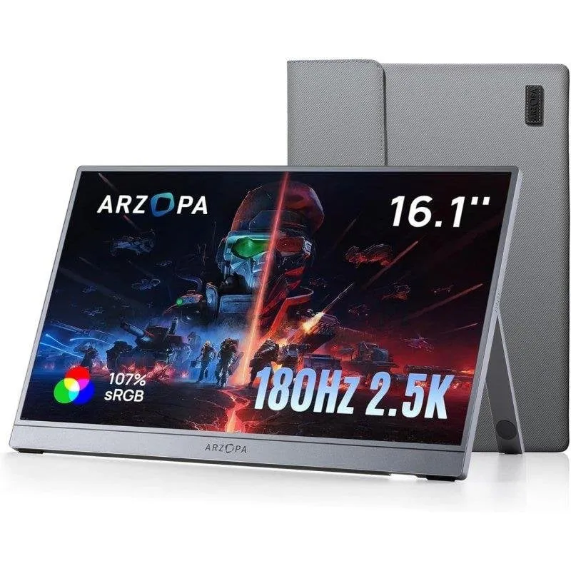 Monitor PC Arzopa Z3FC 16,1" QHD 180Hz IPS Portatile USB-C Mini HDMI