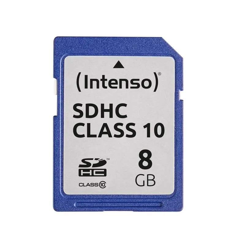 Scheda di memoria Intenso 3411460 8GB SDHC Classe 10 25MB/s Resistente Nera