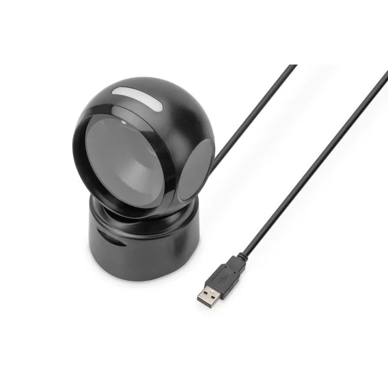 Lettore codici a barre Digitus USB 2D Omnidirezionale 200 scans/s Nero