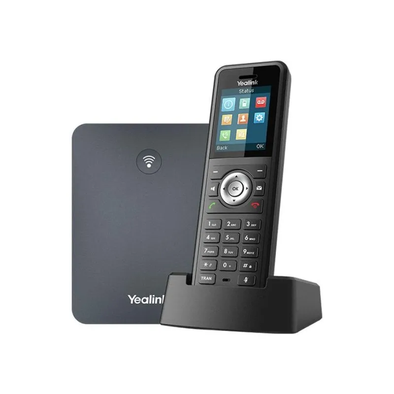 Telefono Yealink W79P Nero Wireless 20 linee Da scrivania/Parete