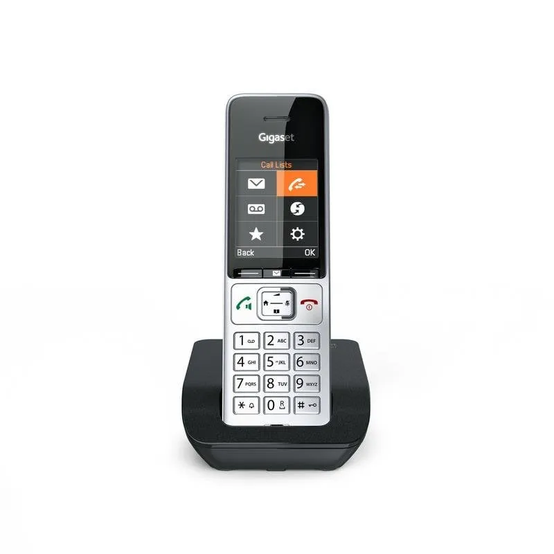 Telefono Gigaset COMFORT 500 DECT Wireless Vivavoce Nero Argento