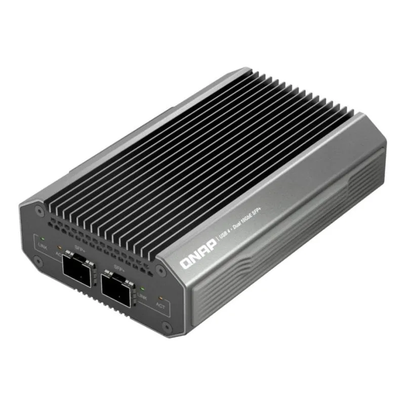 Tarjeta de Red QNAP QNA-UC10G2SF USB Type-C 10 Gbps SFP+ Nero