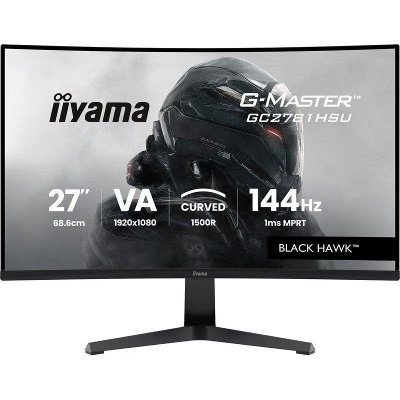 Monitor PC iiyama BLACK HAWK G-MASTER GC2781HSU-B1 27" Full HD 144Hz VA Curvo 1ms FreeSync
