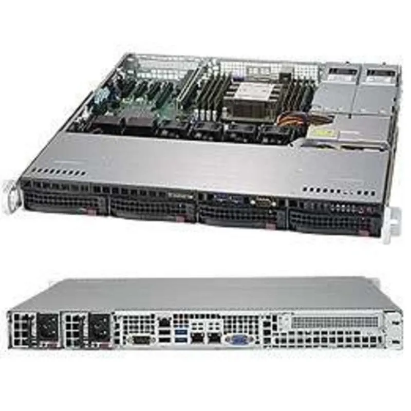Server Supermicro CSE813MFTQC-R407CB 1U 4 Bay 4 Ventole 400W Platinum