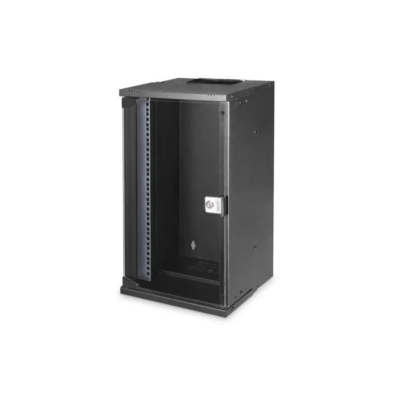 Armadio Rack Digitus SOHO Pro 12U 10" Nero Acciaio Porta Vetro