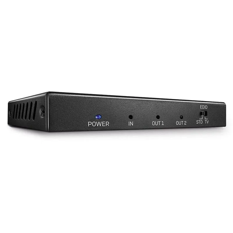 Divisore HDMI Lindy 38235 2 uscite 4K UHD Metallo Nero