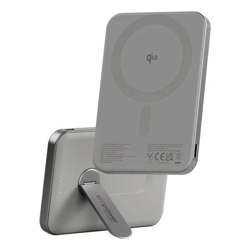 Power Bank PanzerGlass empower Bank 5000 mAh supporto rotante titanio