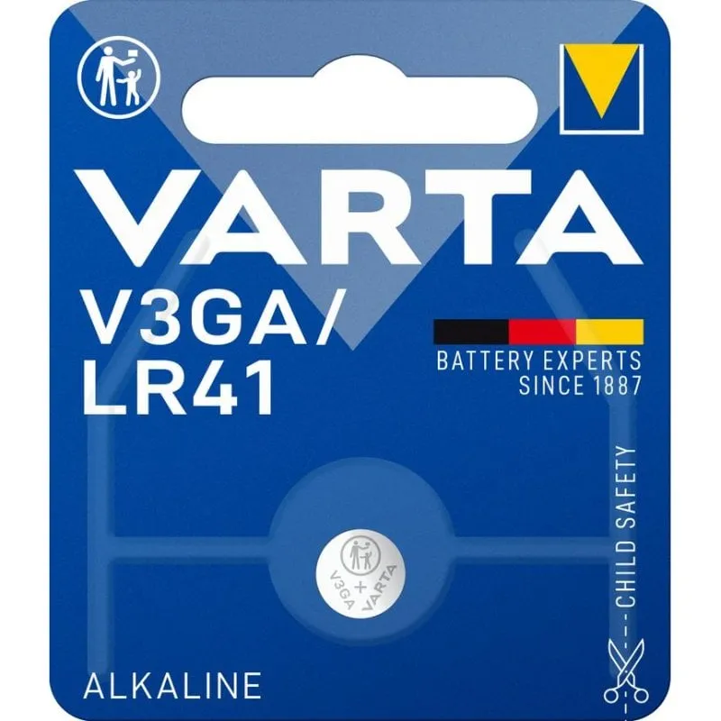 Batteria Varta LR41 1,5V Alcalina Acciaio Inox 1 pezzo