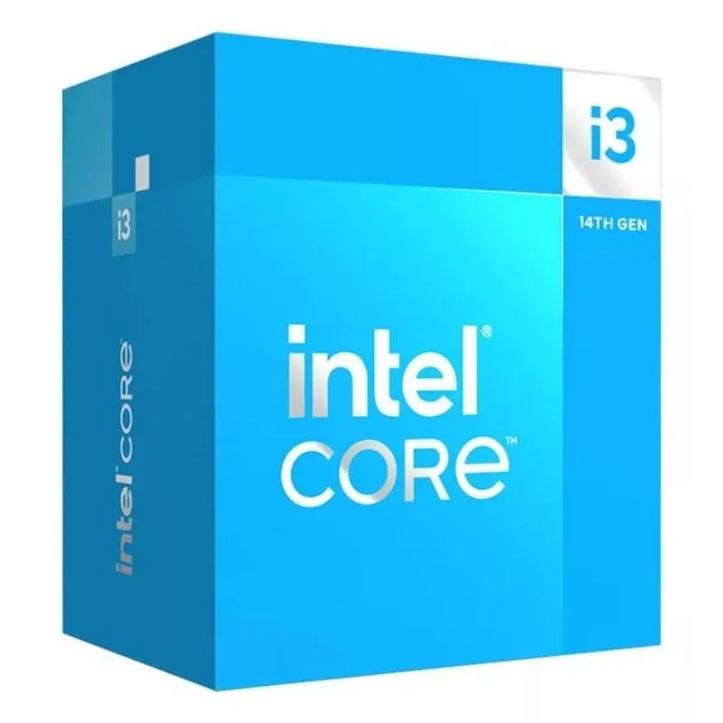 Processore Intel Core i3-14100 3,5 GHz Base 4 Nuclei 4,7 GHz Turbo Box Grafica Integrata
