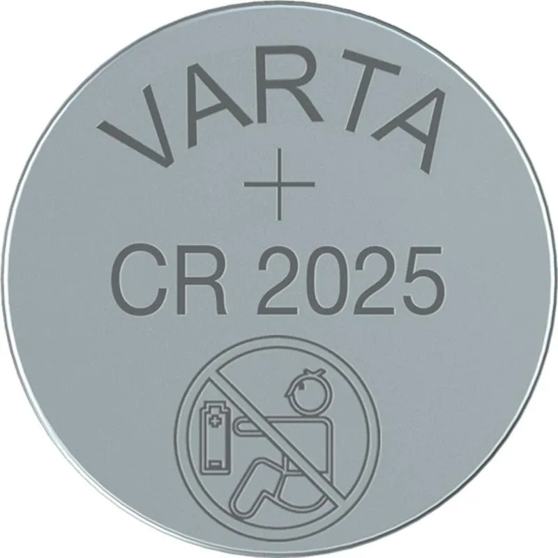 Pila Varta CR2025 Litio 3V 157mAh Blister 5 pezzi