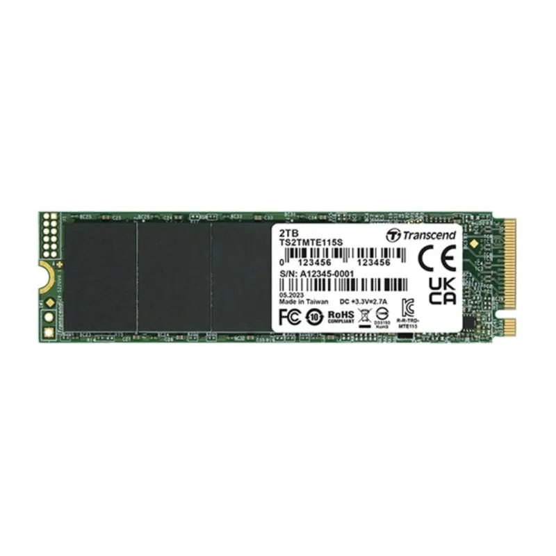 Disco Duro Transcend PCIe SSD 115S 250GB M.2 3200MB/s NVMe 3D NAND