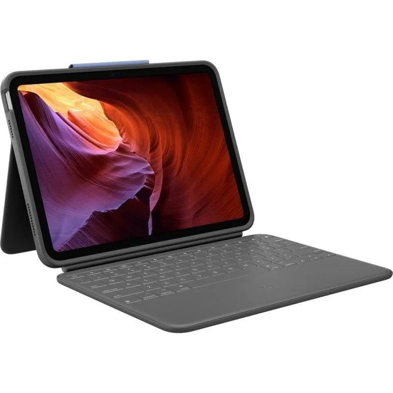 Logitech Rugged Folio Tastiera QWERTZ Tedesca iPad 10a Gen.