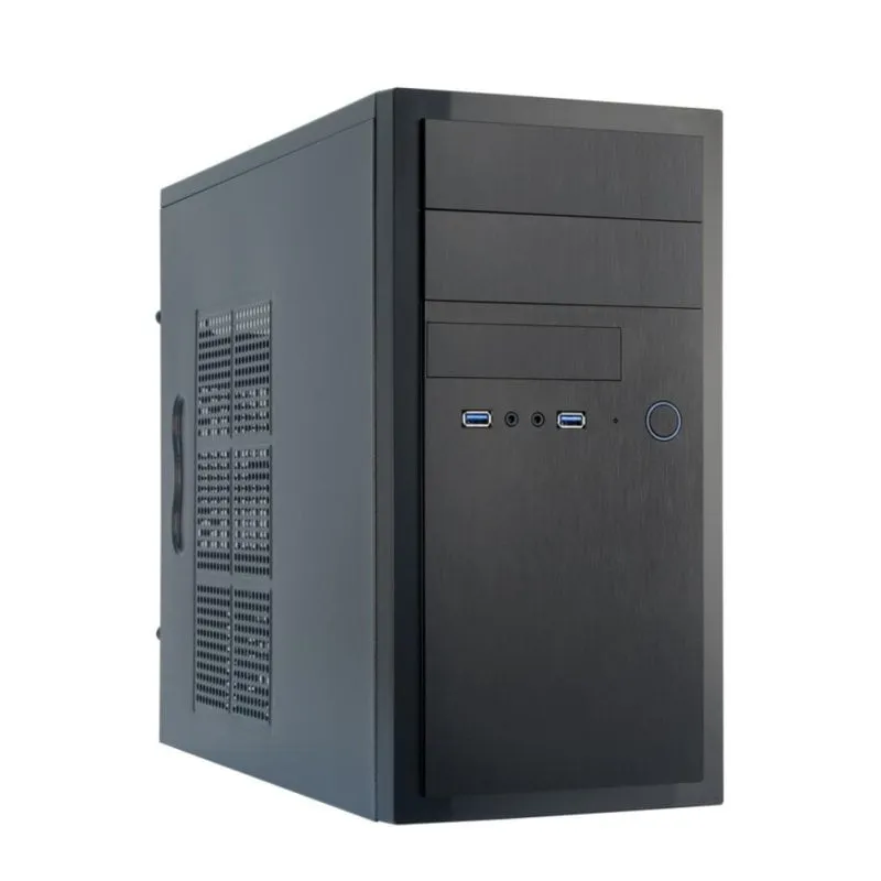 Case PC Chieftec HT-01B-OP Mini Tower micro ATX alluminio nero