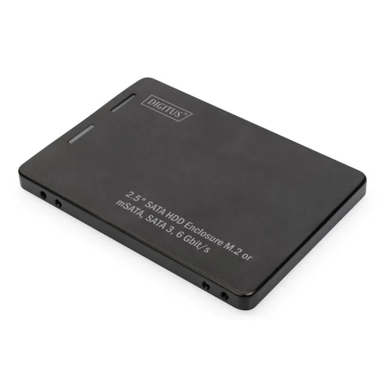 Case PC Digitus Adattatore SSD M.2 mSATA 2,5" Alluminio Nero Compatto