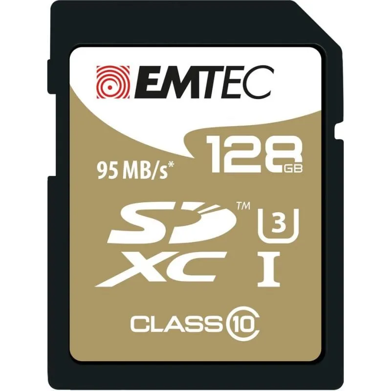 Scheda SD Emtec ECMSD128GXC10SP 128 GB Classe 10 95 MB/s Nero