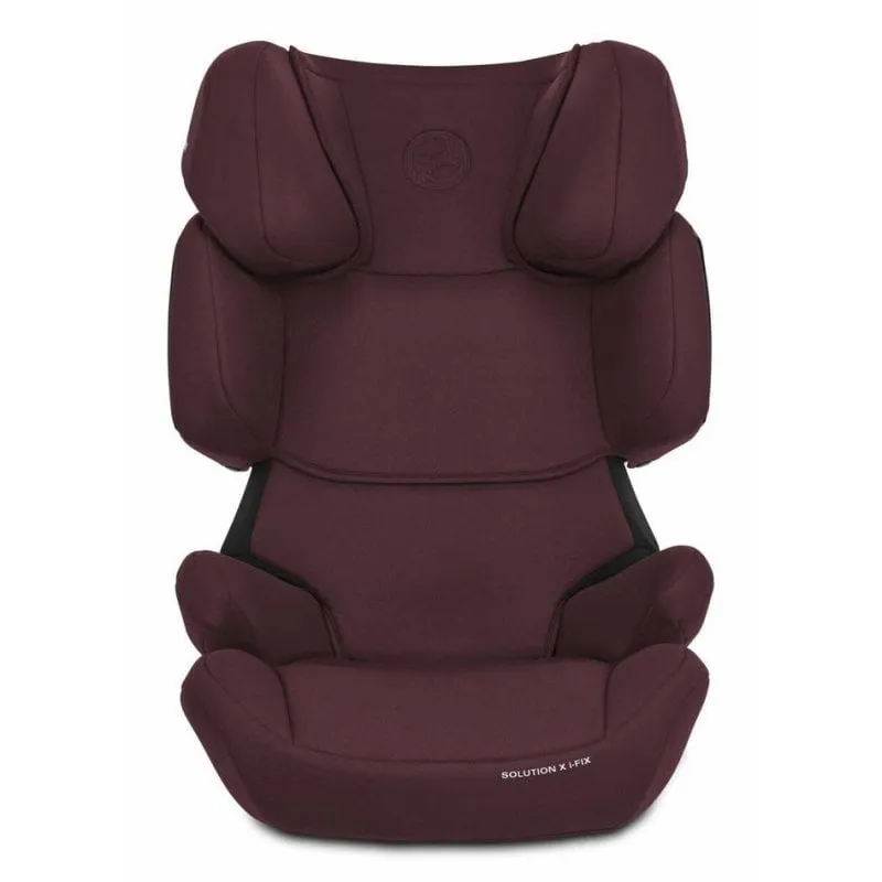 Seggiolino auto bambino Cybex Solution X i-Fix Gruppo 2-3 Rosso con poggiatesta regolabile