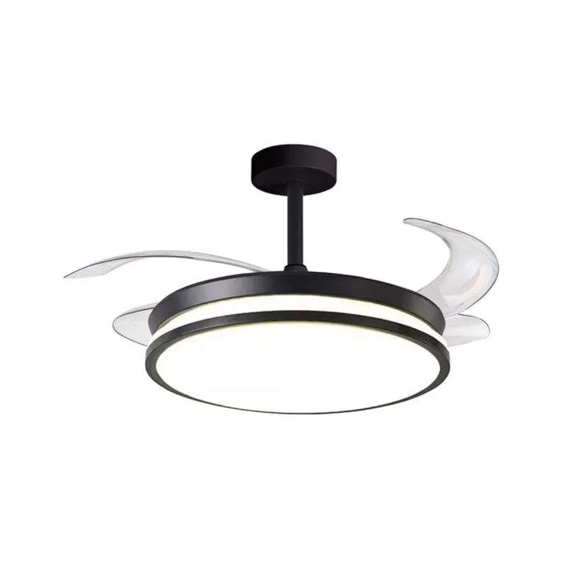 Ventilatore a soffitto Dune Eco Shakespeare 72W 4 pale retrattili nero Ø108 cm