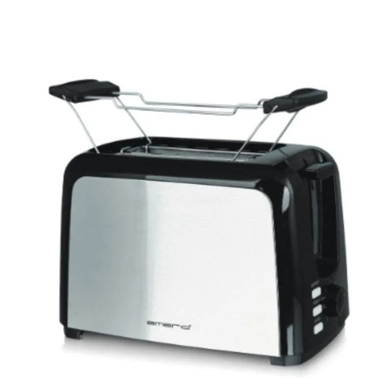 Tostapane Emerio TO-123924 2 fessure 750 W 7 livelli Riscaldamento Scongelamento Nero inox