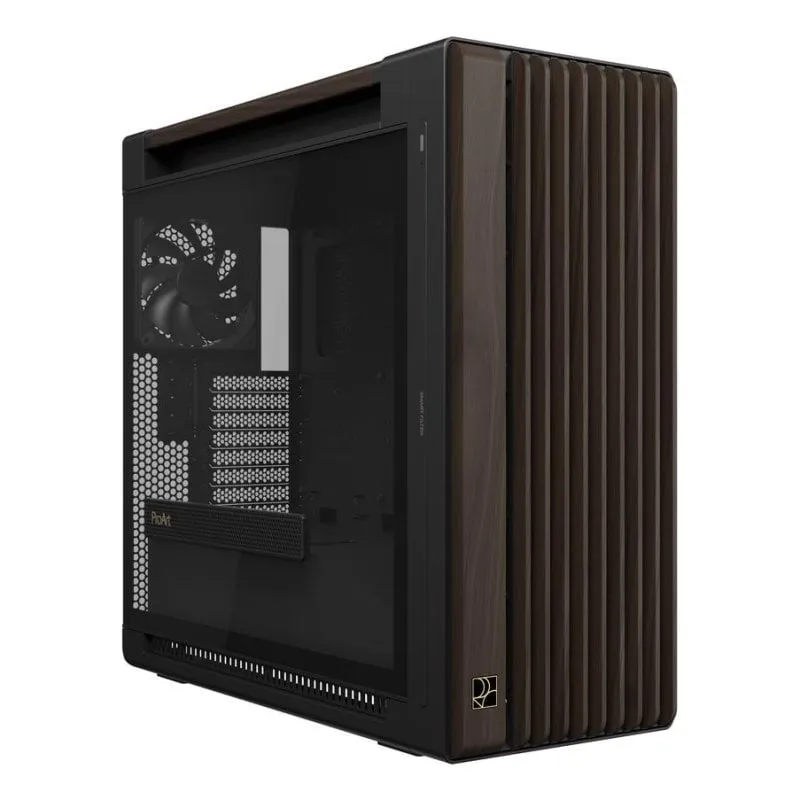 Case PC ASUS ProArt PA602 Wood Edition Nero Pannello Vetro Temperato Torre Midi