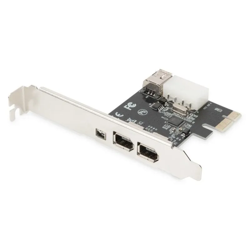 Scheda di Rete Digitus Firewire 1394a PCI Express 0,4 Gbit/s 4 Porte