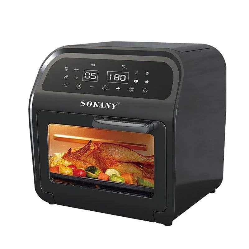 Forno Posabile Dam Electronics 16L 2500W Display Touch AirFryer Nero