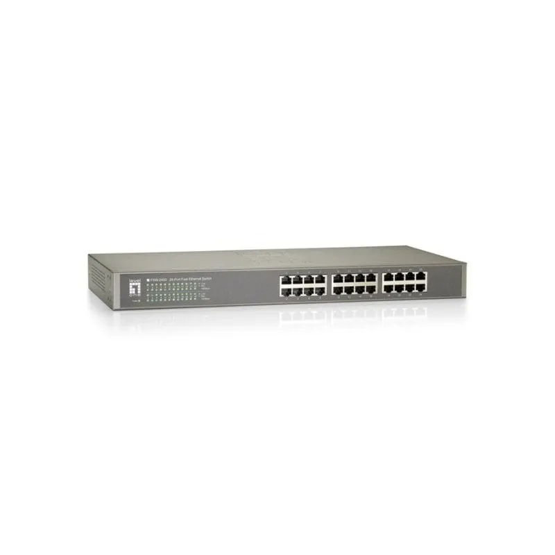 Switch LevelOne FSW-2450 24 porte Ethernet rapido Montaggio in rack