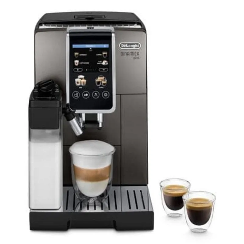 Caffettiera Espresso Superautomatica DeLonghi Dinamica Plus 1,8 L 15 bar con macinacaffè e montalatte