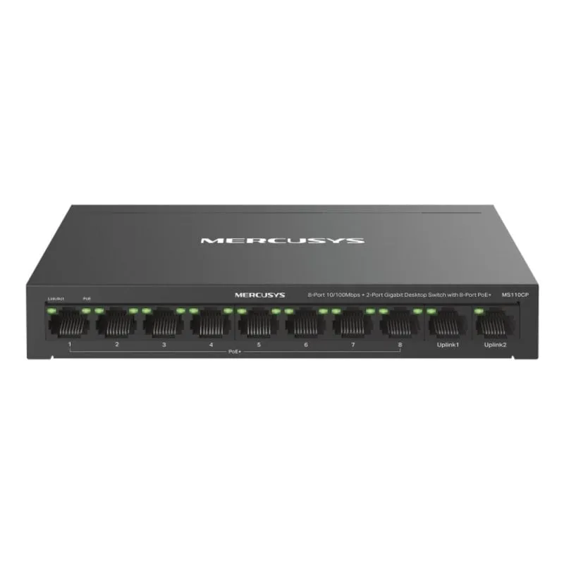 Switch di rete Mercusys MS110CP Fast Ethernet 10 porte PoE