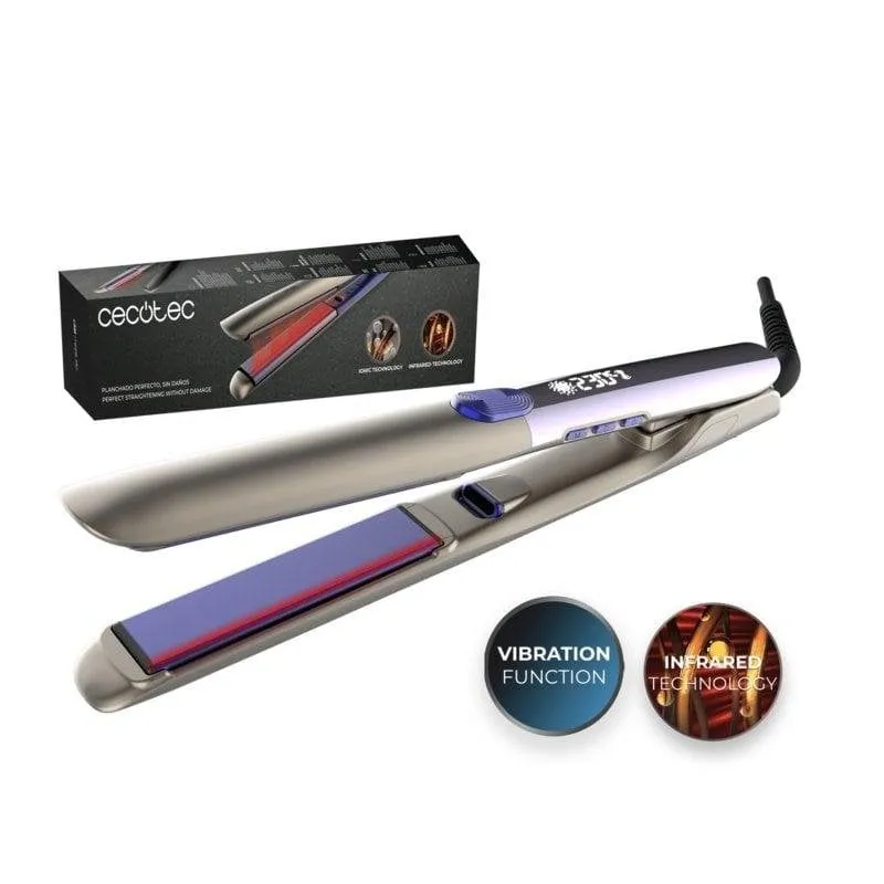 Piastra per Capelli Ceramica Tormalina Cecotec Lisse i-Twerk Pro Elite 230ºC Ionica Spegnimento Automatico Nero