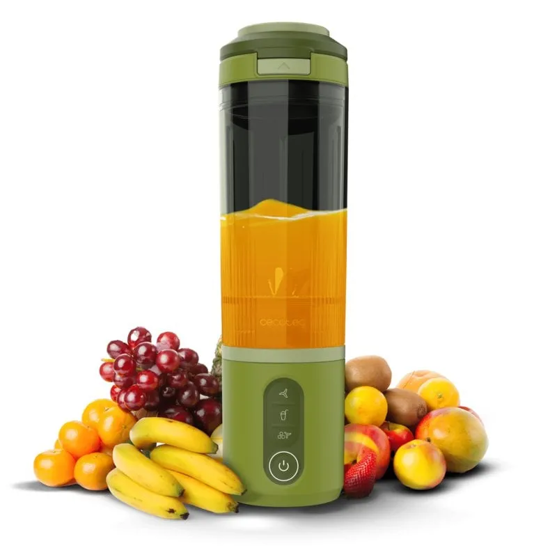 Frullatore Portatile Power Titanium Shake2Go Olive Vaso 600ml 180W