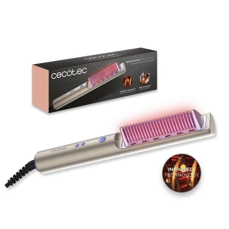 Piastra per Capelli Ionica Instant Lisse iSphere 200ºC 3 Impostazioni Spegnimento Automatico Infrarossi Nero
