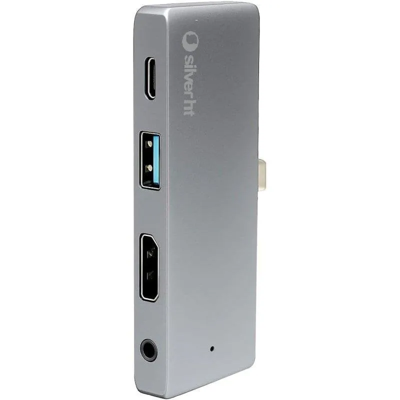 Hub SilverHT USB 3.0 Type-C HDMI 4K Audio 3,5 mm Compatto