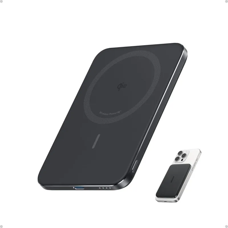 Batteria Esterna Anker A1665 5000 mAh Caricatore Wireless Nero