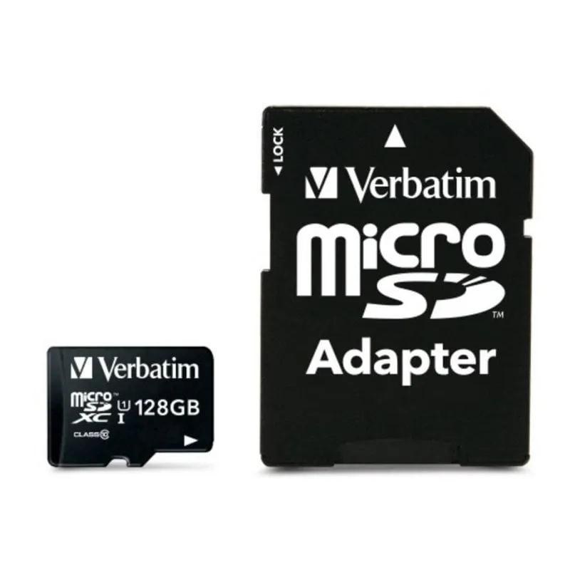 Scheda MicroSDXC Verbatim Premium 128 GB Classe 10 UHS-I 45 MB/s