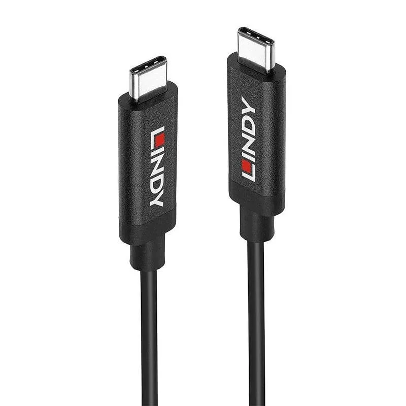 Cavo USB C Lindy 43308 5 m USB 3.2 Gen 2 10 Gbit/s Nero