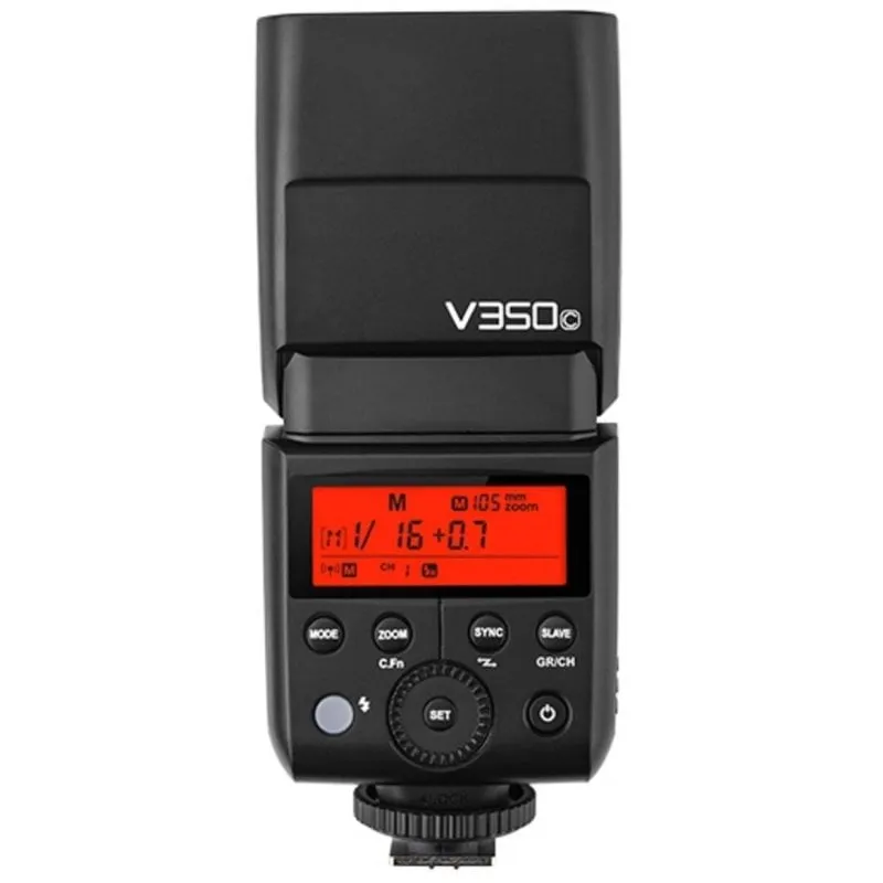 Flash compatto Godox V350C per Canon, Guida Numero 36 m, 1,7 s