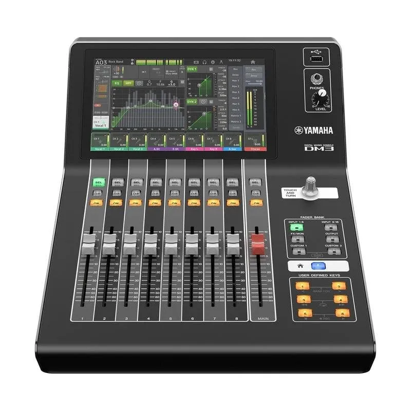 Miscelatore Audio Yamaha DM3 19 Canali Montaggio in Rack Nero