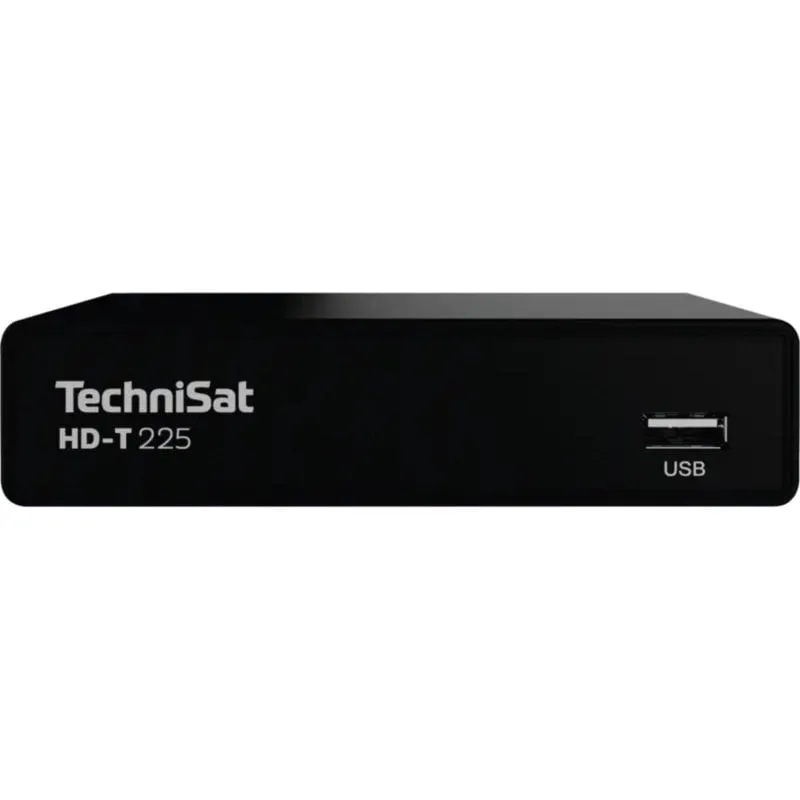 Decodificatore Terrestre TechniSat HD-T 225 HD DVB-T/T2 H.265 HEVC Nero