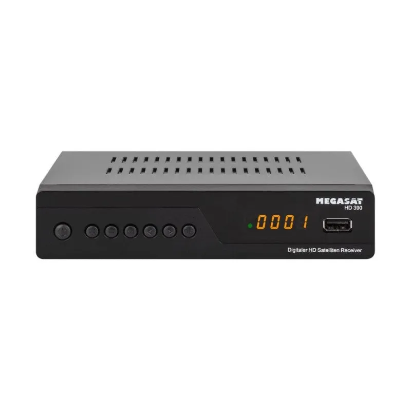Decodificatore Megasat HD 390 Full HD DVB-S/S2 Cable Nero