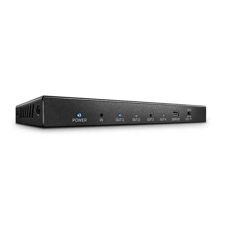Divisore Video HDMI 4x 4K Ultra HD Lindy 38236 Nero Metallo