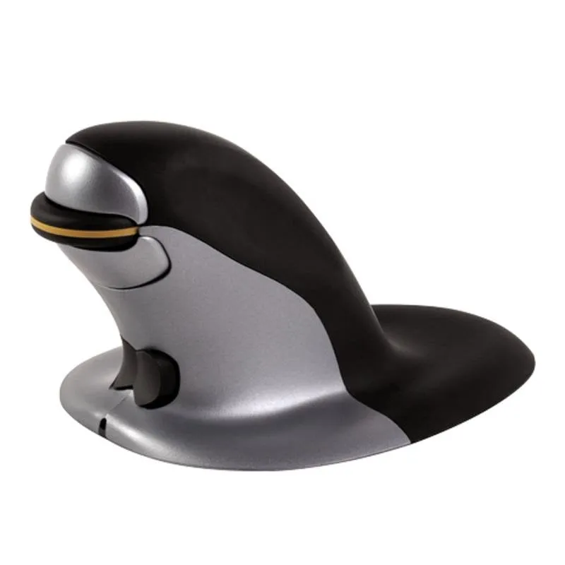 Mouse Fellowes 9894501 RF wireless 1200 DPI Nero Argento Design verticale