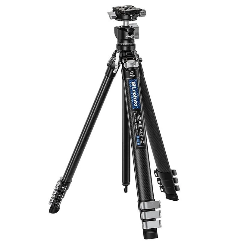 Treppiede Leofoto AZ-204C LH-25R Carbonio Compatto Leggero Versatile