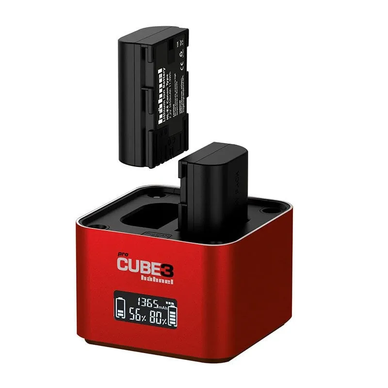 Caricabatterie Hahnel Procube3 Compatibile Canon LP-E6 E6N E6NH E6P E8 E17