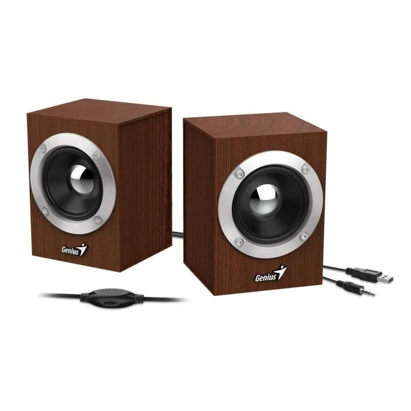 Altoparlanti Genius 2 vie cablati 6 W con controllo rotativo e USB