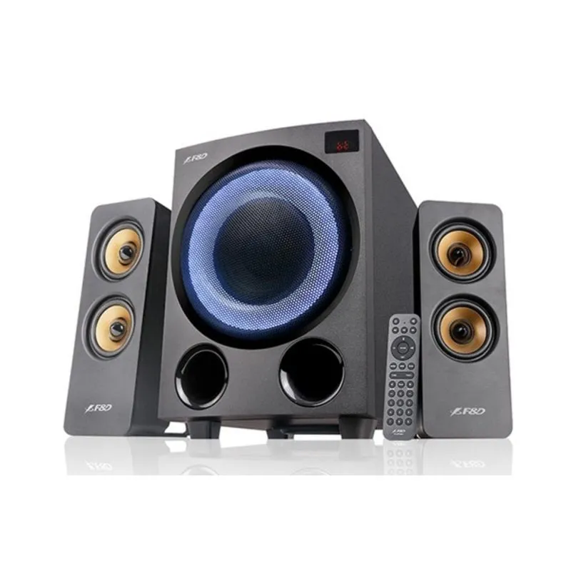Altoparlanti F&D 2.1 wireless Bluetooth 5.0 76W con subwoofer attivo e FM