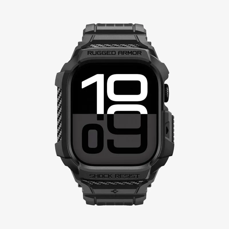 Cover Spigen Rugged Armor Pro 2 per Apple Watch 10/11 (46mm) Nera