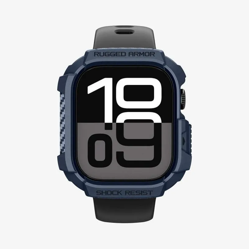 Cover Spigen Rugged Armor 2 Apple Watch 10/11 (42mm) Blu Marina TPU
