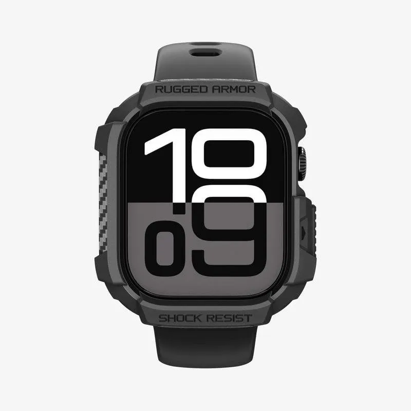Cover Spigen Rugged Armor 2 per Apple Watch 10/11 (46mm) Nero TPU
